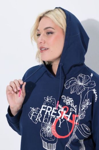 Plus size veliki brojevi Majica dugih rukava s kapuljačom za punije