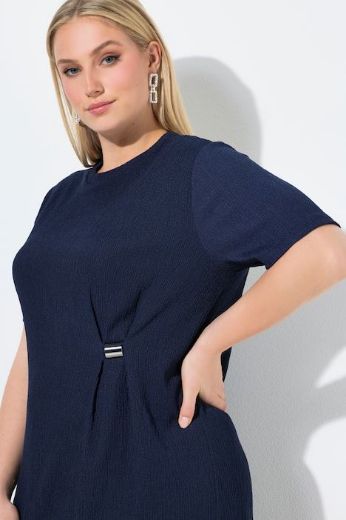 Plus size veliki brojevi Haljina midi kratkih rukava za punije
