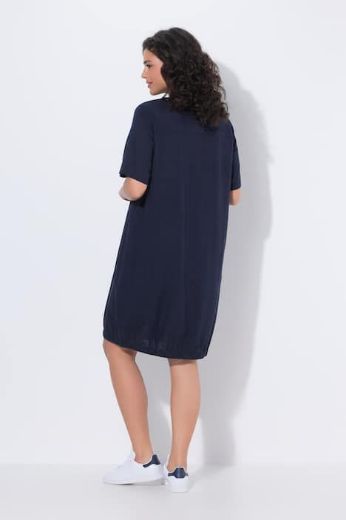 Plus size veliki brojevi Haljina midi kratkih rukava A kroja za punije
