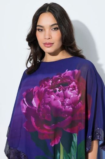 Plus size veliki brojevi Bluza elegantna od šifona 3/4 rukava za punije