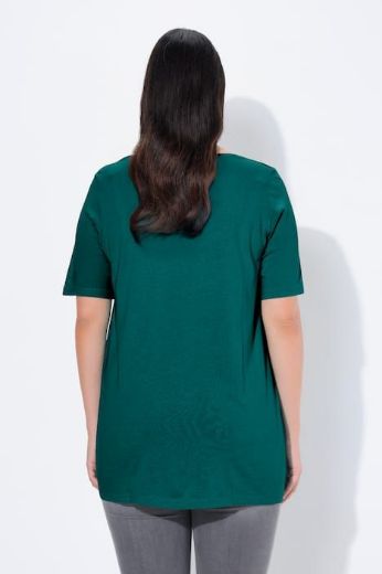 Plus size veliki brojevi Majica s naborima duži model za punije