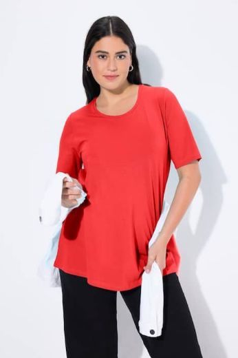 Plus size veliki brojevi Majica A kroj V ovratnik za punije