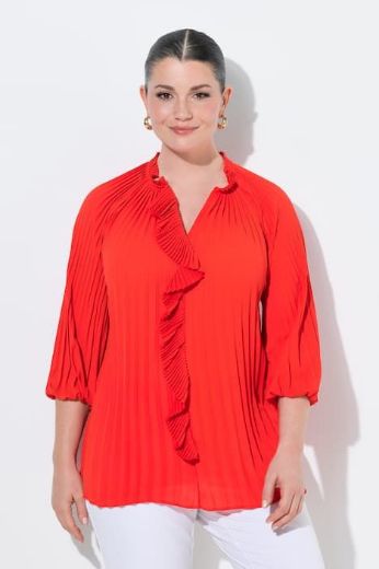 Plus size veliki brojevi Bluza elegantna rukavi 3/4 A kroja za punije
