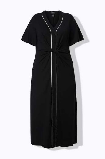 Plus size veliki brojevi Haljina elegantna maxi kratkih rukava A kroja za punije