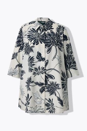 Plus size veliki brojevi Bluza elegantna 3/4 rukava dužeg A kroja za punije