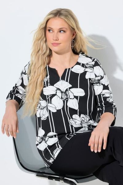 Veliki brojevi Bluza 3/4 rukava A kroja moda za punije