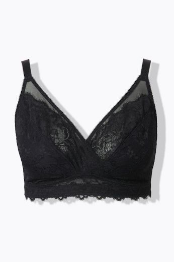 Plus size veliki brojevi Grudnjak bez žice s dodatkom čipke za punije