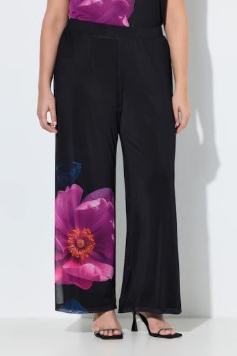 Plus size veliki brojevi Hlače elegantne od šifona širokih nogavica za punije