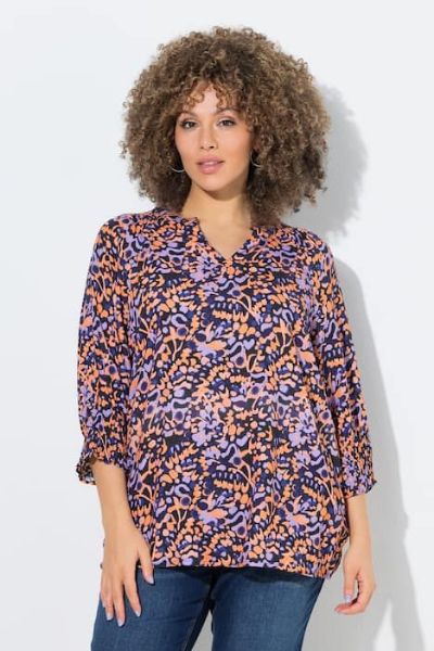 Veliki brojevi Bluza 3/4 rukava moda za punije