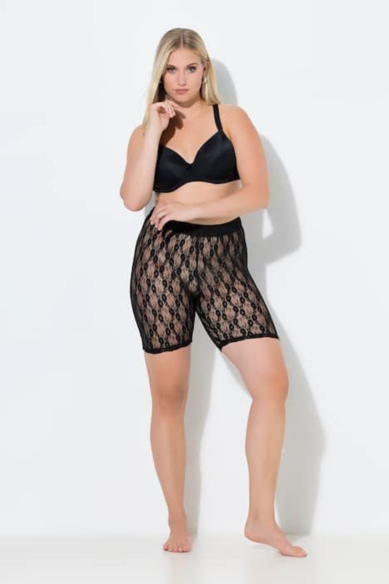 Plus size veliki brojevi Tajice biciklističke čipkaste za punije