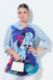 Veliki brojevi Bluza 3/4 rukavi s kragnom moda za punije