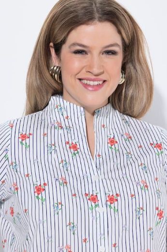 Plus size veliki brojevi Bluza dugi rukavi V izrez za punije
