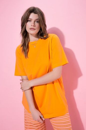 Plus size veliki brojevi Majica dugi model kratkih rukava za punije