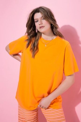 Plus size veliki brojevi Majica dugi model kratkih rukava za punije