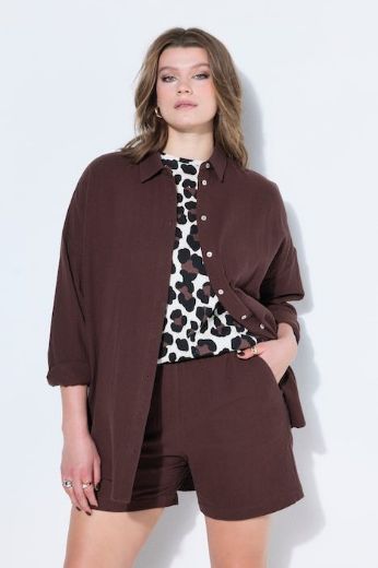 Plus size veliki brojevi Bluza na kopčanje za punije