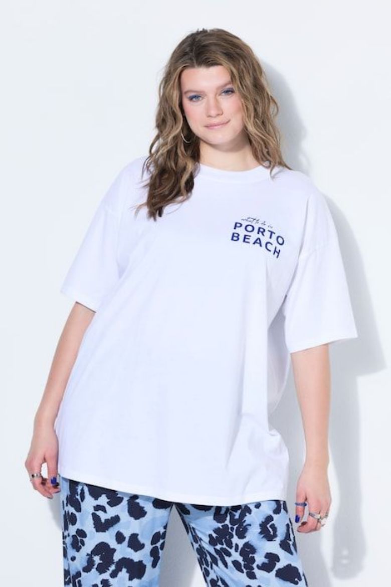 Plus size veliki brojevi Majica kratkih rukava šireg kroja za punije