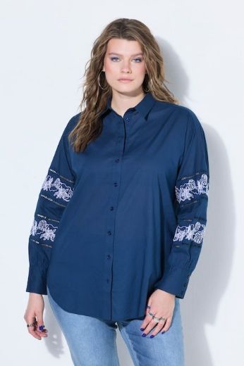 Plus size veliki brojevi Košulja dugih rukava šireg kroja za punije