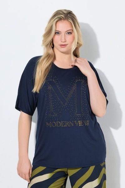 Veliki brojevi Majica kratkih rukava šireg kroja moda za punije