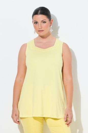 Plus size veliki brojevi Majica bez rukava A kroja za punije