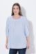 Veliki brojevi Bluza 3/4 rukava lanena moda za punije