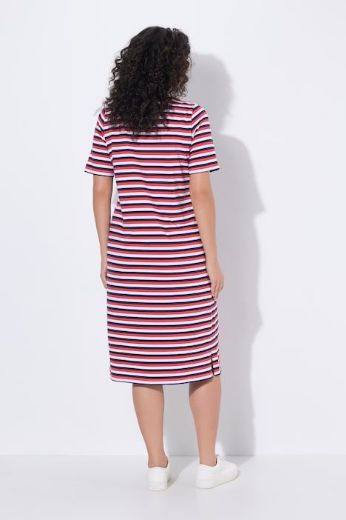 Plus size veliki brojevi Haljina midi kratkih rukava A kroja za punije