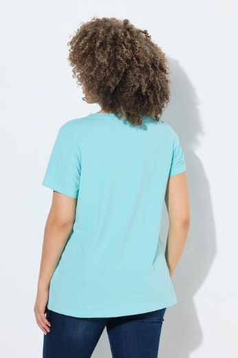 Plus size veliki brojevi Majica kratkih rukava V ovratnika za punije